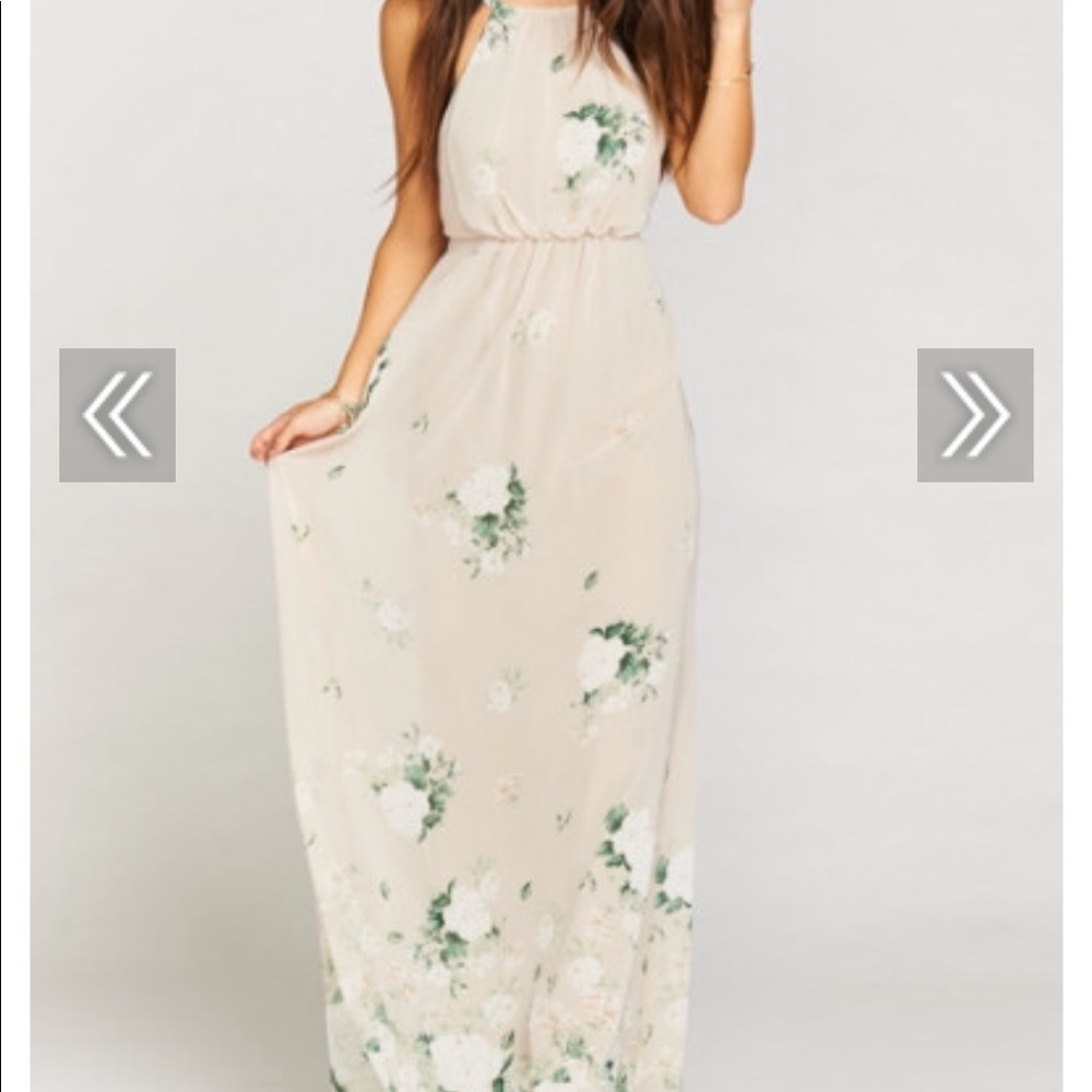 Amanda maxi dress in bouquet dress